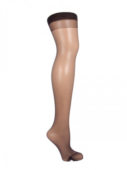 Pretty Polly Elbeo 15 Denier Mirage Stockings - Barely Black