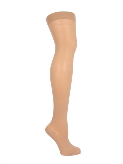 Pretty Polly Elbeo 30 Denier Caresse Stockings - Cafe Creme