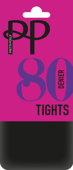 Pretty Polly Everyday Opaques 80 Denier Tights - Black