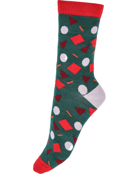 Pretty Polly Funfetti Bamboo Socks 2 Pair Pack - Green Mix