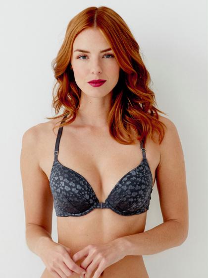 Pretty Polly Graphic Mesh Moulded T-Shirt Bra - Platinum