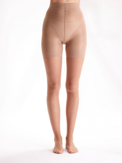 Pretty Polly In Shape 20 Denier Sheer Longline Shaper Tights - Nude