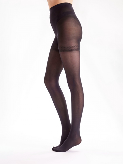 Pretty Polly In Shape 40 Denier Opaque Bodyshaper Tights - Black