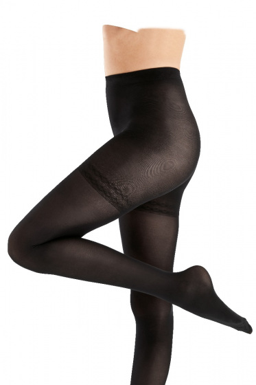 Pretty Polly In Shape 40 Denier Opaque Bodyshaper Tights - Black