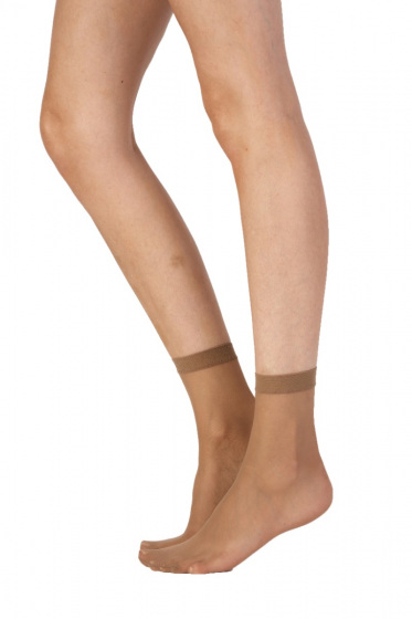 Pretty Polly Legworks 15 Denier Legworks Comfort Top Ankle Highs 3 Pair Pack - Nude