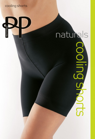 pretty polly Naturals 100 Denier Cooling Shorts - Black