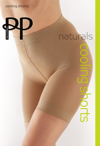 pretty polly Naturals 100 Denier Cooling Shorts - Nude