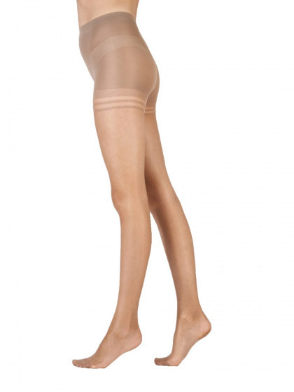 Pretty Polly Nylons 10 Denier Gloss Secret Slimmer Tights - Sherry