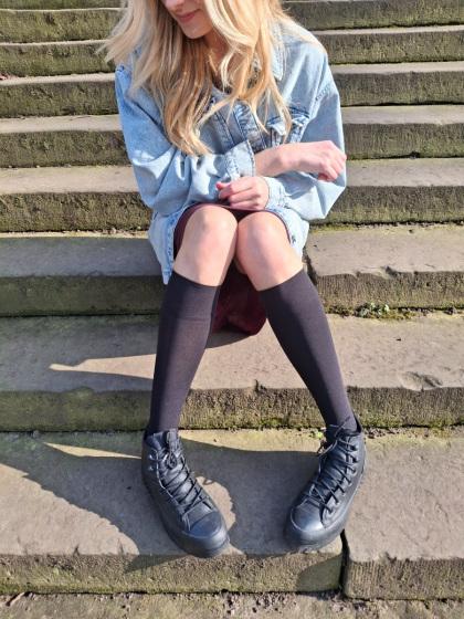 Pretty Polly Premium Opaques 60 Denier 3D Knee Highs 2 Pair Pack - Black