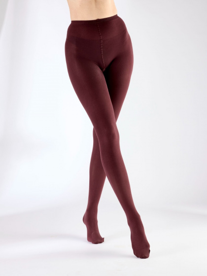 Pretty Polly Premium Opaques 60 Denier 3D Tights - Burgundy