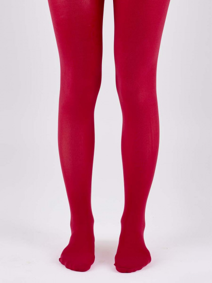 Pretty Polly Premium Opaques 60 Denier Coloured Tights 1 Pair Pack - Cranberry