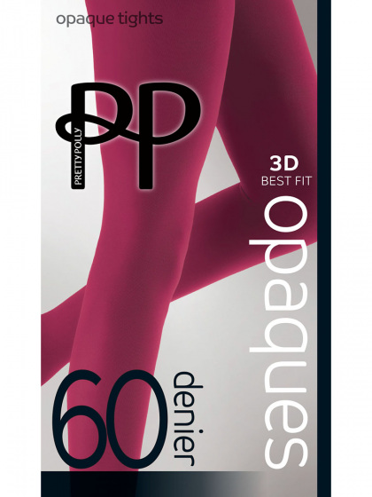 pretty polly Premium Opaques 60 Denier Coloured Tights 1 Pair Pack - Cranberry
