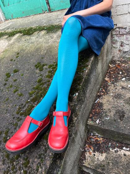 Pretty Polly Premium Opaques 60 Denier Coloured Tights 1 Pair Pack - Green