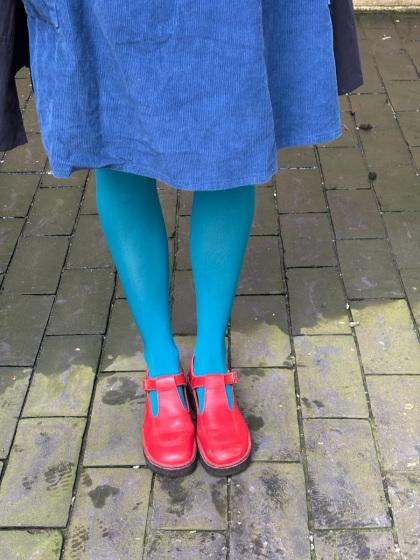 Pretty Polly Premium Opaques 60 Denier Coloured Tights 1 Pair Pack - Green