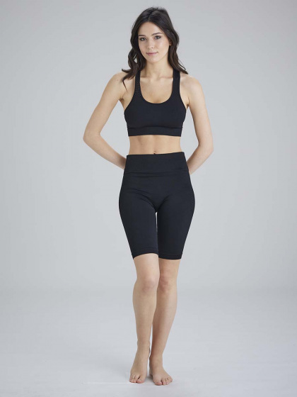 Pretty Polly Active-Wear Crop Top - Black