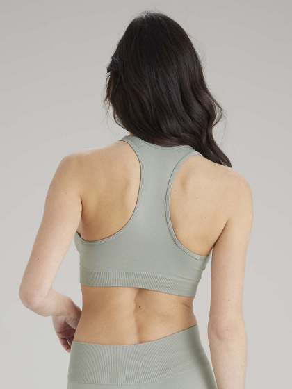 Pretty Polly Active-Wear Crop Top - Sage