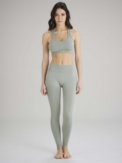 Pretty Polly Active-Wear Crop Top - Sage