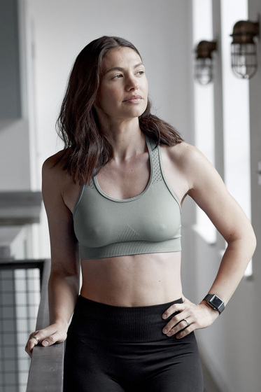 pretty polly Active-Wear Crop Top - Sage