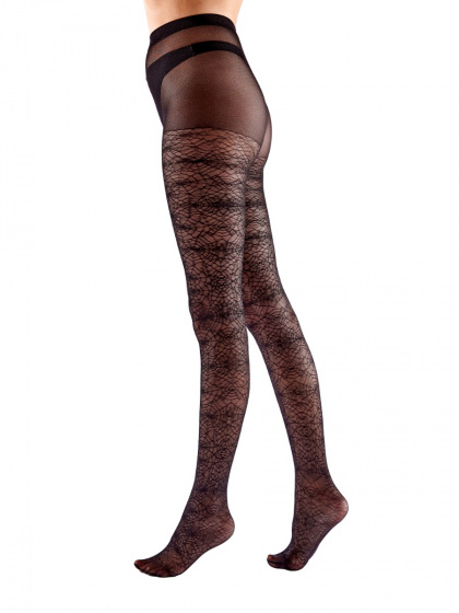 Pretty Polly Cobweb Tights - Black