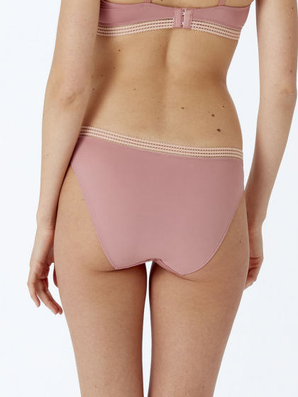 Pretty Polly Contemporary Rib Brief - Dusty Rose