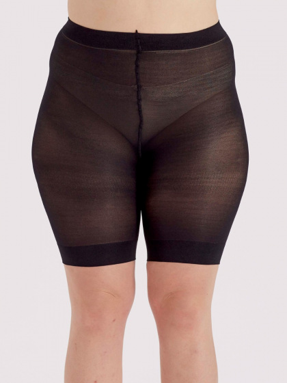 Pretty Polly Curves 15 Denier Cooling Shorts - Black