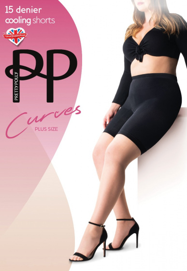 pretty polly Curves 15 Denier Cooling Shorts - Nude