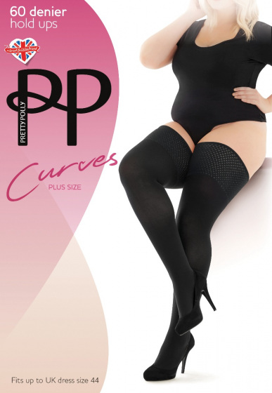 pretty polly Curves 60 Denier Hold Ups - Black