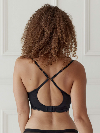 Pretty Polly Delicate Lace Non-Wired Bra - Black