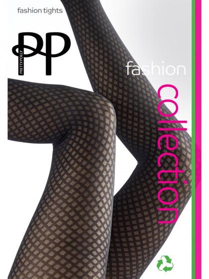 pretty polly Diamond Lattice Pattern Tights - Black