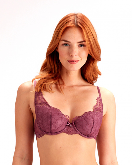 pretty polly Laura High Apex Bra - Grape