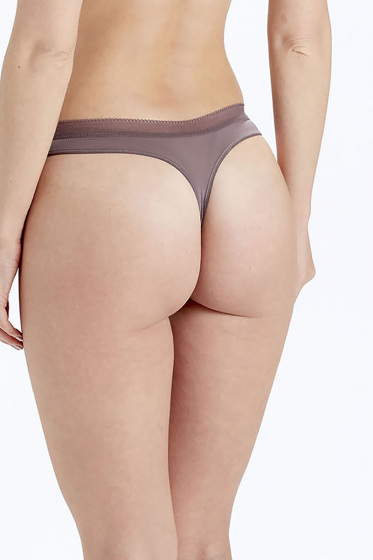 Pretty Polly Naturals Thong - Dusk