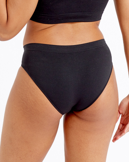 Pretty Polly Seamfree Eco-Wear Briefs - Black