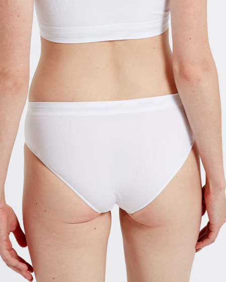 Pretty Polly Seamfree Eco-Wear Briefs - White