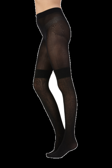 Pretty Polly Secret Sock Fashion Tight - Black