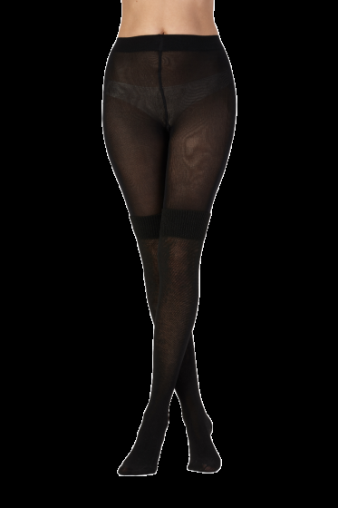 Pretty Polly Secret Sock Fashion Tight - Black