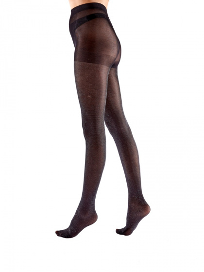 Pretty Polly Soft Shimmer Opaque Tights - Black