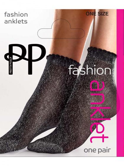 pretty polly Sparkle Anklets - Black/Silver