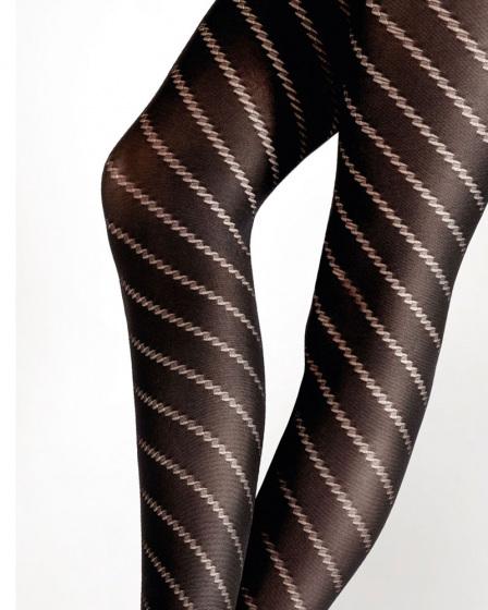 Pretty Polly Spiral Tights - Black