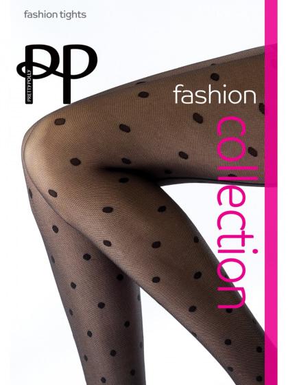 pretty polly Spot Mesh Tights - Black