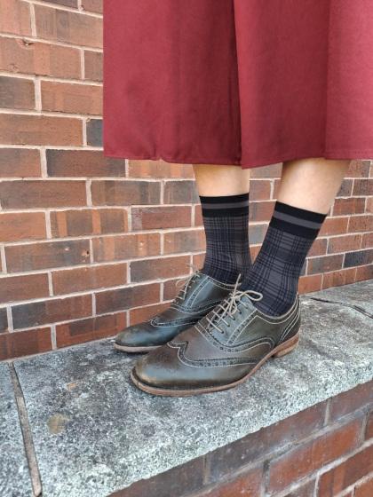 Pretty Polly Tartan Pattern Sheer Socks - Multi