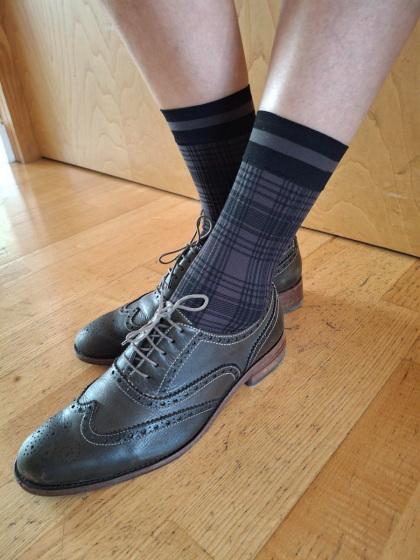 Pretty Polly Tartan Pattern Sheer Socks - Multi