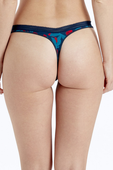 Pretty Polly Tropics V Thong - Print