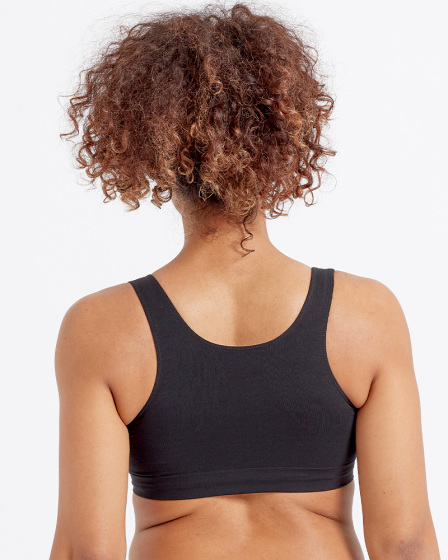 Pretty Polly Seamfree Eco-Wear Soft Comfort Bra - Black