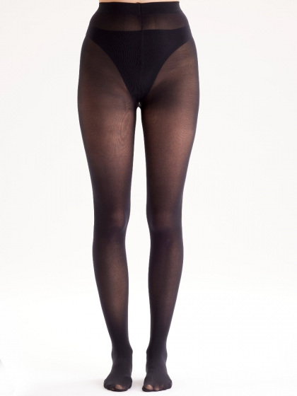 Pretty Polly Sparkly Star Back Seam Tights - Black Mix
