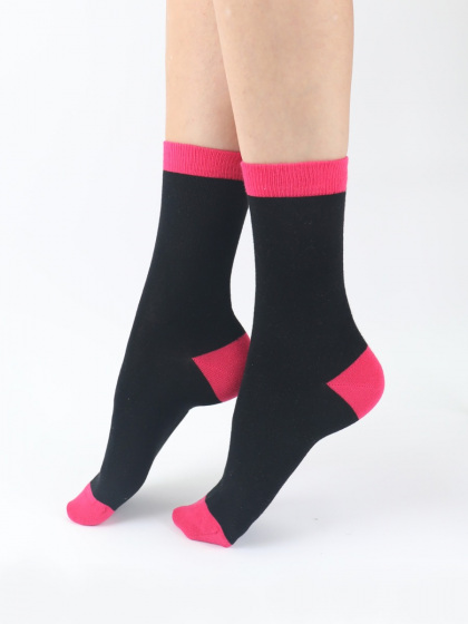 Pretty Polly Spot Plain Mix Bamboo Socks 2 Pair Pack