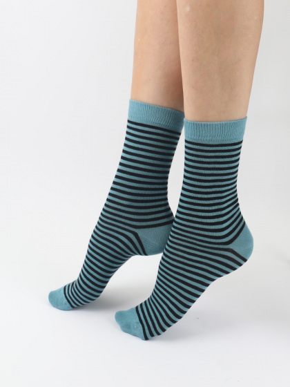 Pretty Polly Stripe Spot Mix Bamboo Socks 2 Pair Pack