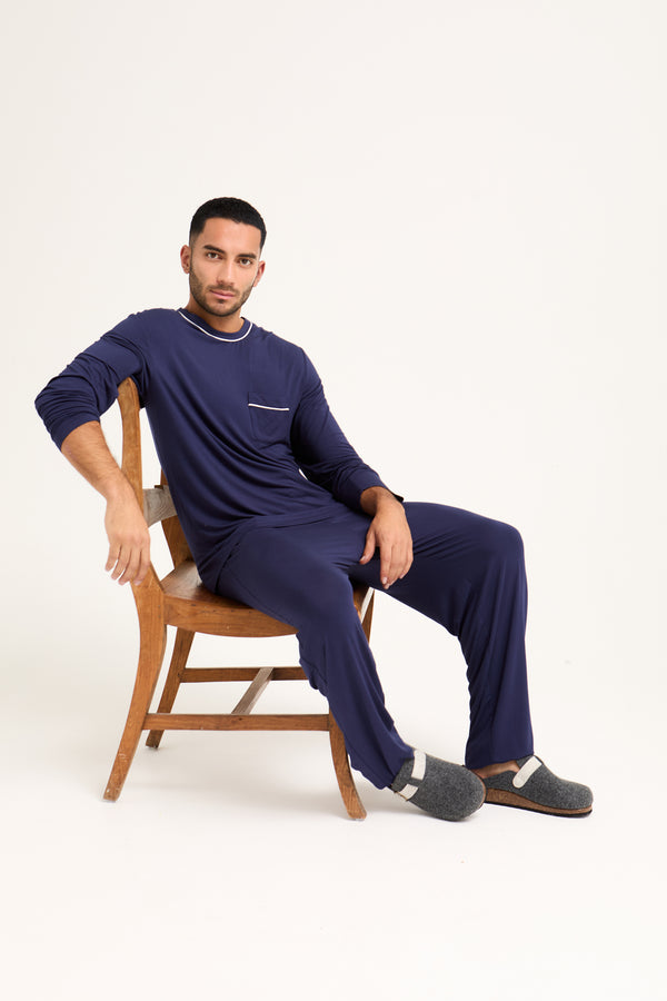 pretty you Mister You Bamboo Pyjama Set in Midnight