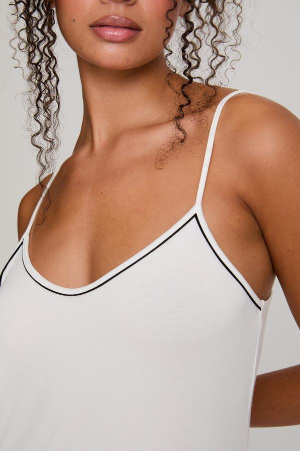 Pretty You Bamboo Chemise Nightdress In Cream