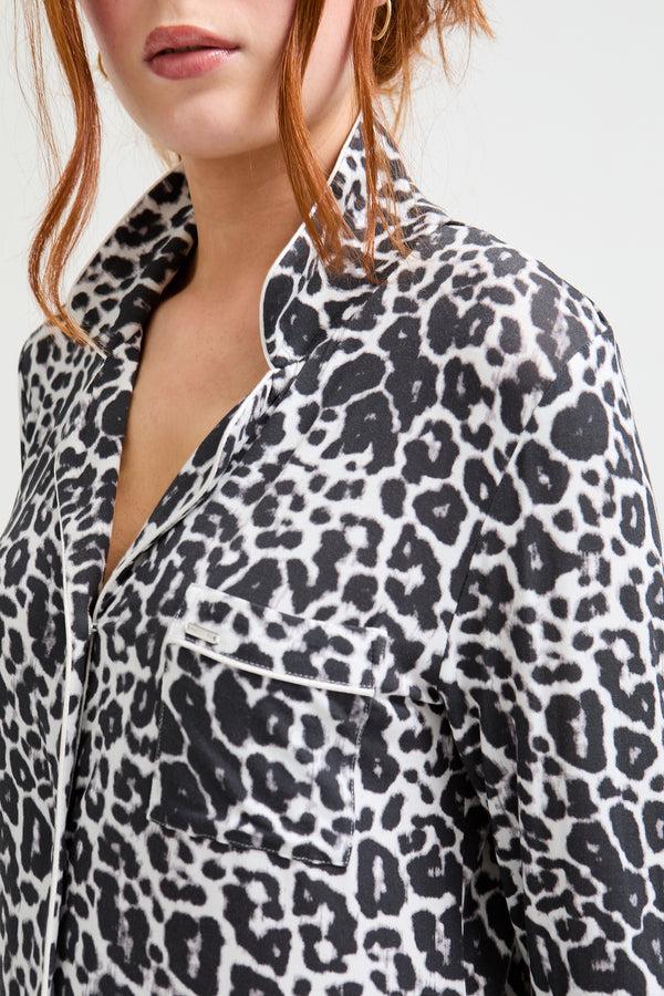 Pretty You Bamboo Nightshirt In Luxe Leopard