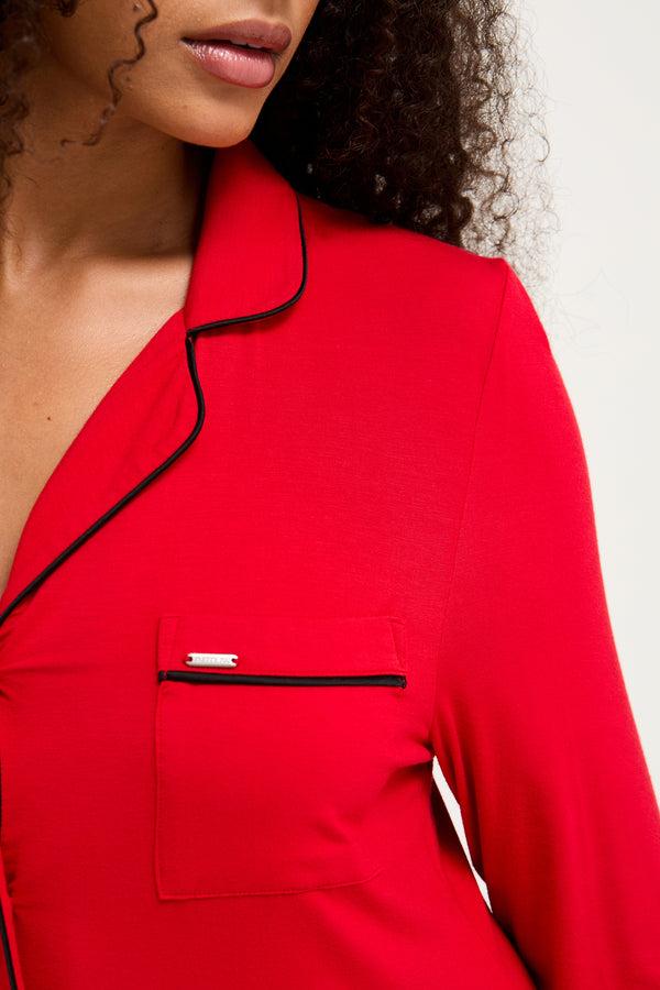 Pretty You Bamboo Nightshirt In Red